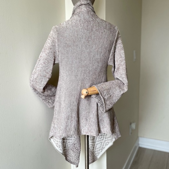 Paper Crane BOHO High-Low Knit Sweater- S - Picture 4 of 8